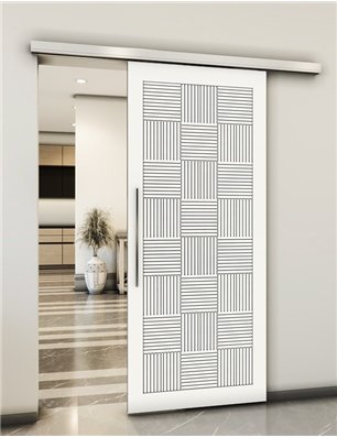 Holzschiebetür Slim-Line - Weiss  Model 2015