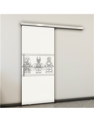 Holzschiebetür Slim-Line - Weiss  Model 2063