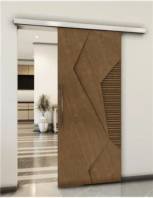 Holzschiebetür Slim-Line - Nussbaum Model 2033