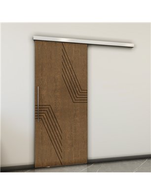 Holzschiebetür Slim-Line - Nussbaum  Model 2060