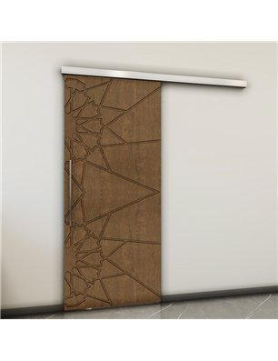 Holzschiebetür Slim-Line - Nussbaum  Model 2069