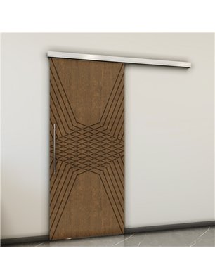 Holzschiebetür Slim-Line - Nussbaum  Model 2084