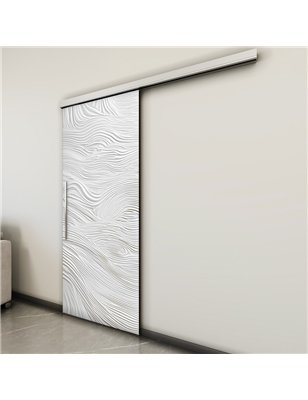 Holzschiebetür Slim-Line - Weiss 3D  Model 2023
