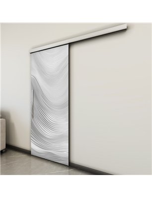 Holzschiebetür Slim-Line - Weiss 3D  Model 2024