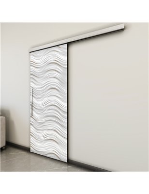 Holzschiebetür Slim-Line - Weiss 3D  Model 2026
