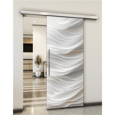 Holzschiebetür Slim-Line - Weiss 3D  Model 2036