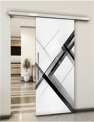 Holzschiebetür Slim-Line - Geometrie  Model 2044