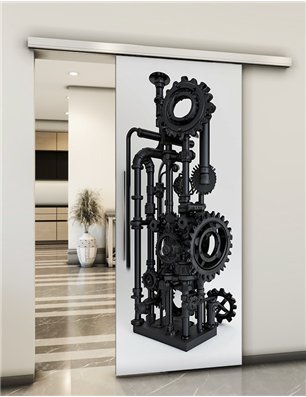 Holzschiebetür Slim-Line - Industrie  Model 2032