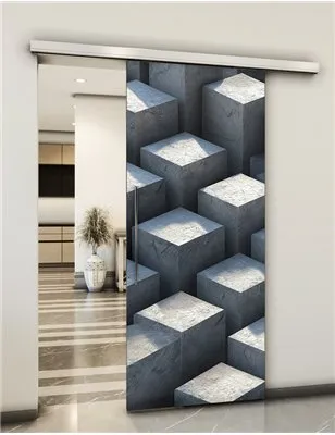 Holzschiebetür Slim-Line - Beton und Stein Model 2011