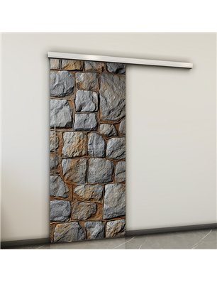Holzschiebetür Slim-Line - Beton und Stein  Model 2031