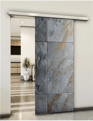 Holzschiebetür Slim-Line - Beton und Stein Model 2040