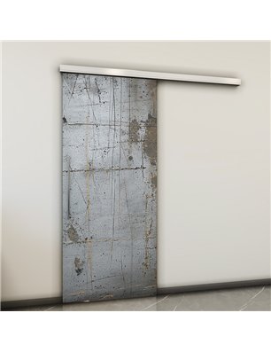 Holzschiebetür Slim-Line - Beton und Stein  Model 2045