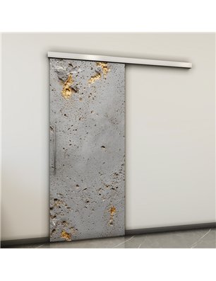 Holzschiebetür Slim-Line - Beton und Stein  Model 2048