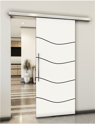 Holzschiebetür Slim-Line - Design-Linien  Model 2064