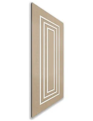 Holzschiebetür Nur Türblatt - Eiche und Weiss Model 2002