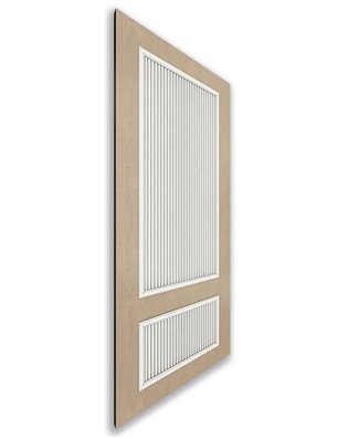 Holzschiebetür Nur Türblatt - Eiche und Weiss  Model 2006