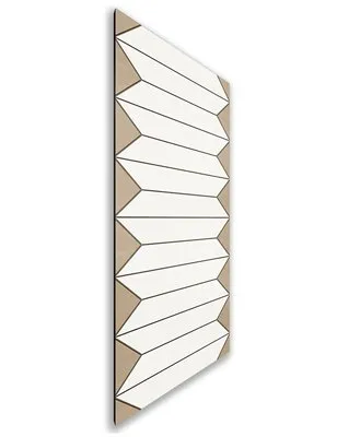 Holzschiebetür Nur Türblatt - Eiche und Weiss Model 2008