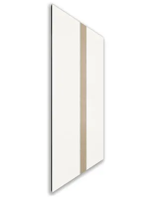 Holzschiebetür Nur Türblatt - Eiche und Weiss Model 2030