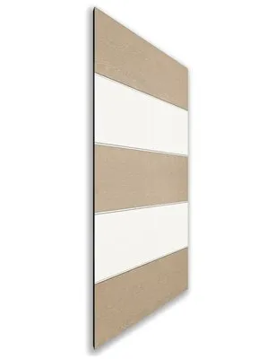 Holzschiebetür Nur Türblatt - Eiche und Weiss Model 2031