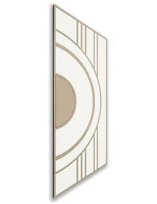 Holzschiebetür Nur Türblatt - Eiche und Weiss Model 2035