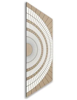 Holzschiebetür Nur Türblatt - Eiche und Weiss Model 2036