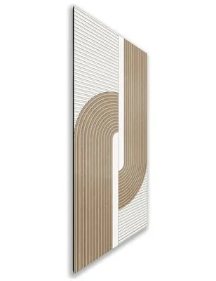 Holzschiebetür Nur Türblatt - Eiche und Weiss Model 2040