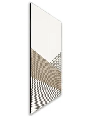 Holzschiebetür Nur Türblatt - Eiche und Weiss Model 2044