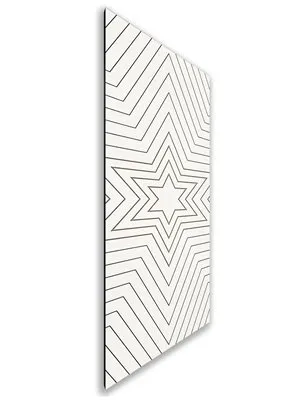 Holzschiebetür Nur Türblatt - Eiche und Weiss Model 2045