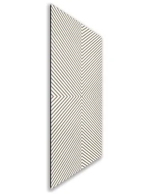 Holzschiebetür Nur Türblatt - Eiche und Weiss Model 2047