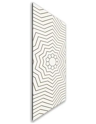 Holzschiebetür Nur Türblatt - Eiche und Weiss Model 2049