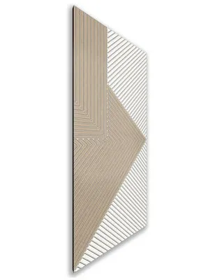 Holzschiebetür Nur Türblatt - Eiche und Weiss Model 2058