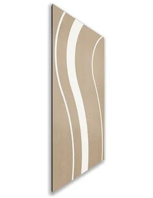 Holzschiebetür Nur Türblatt - Eiche und Weiss Model 2064