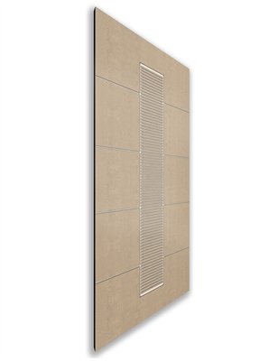 Holzschiebetür Nur Türblatt - Eiche und Weiss  Model 2067