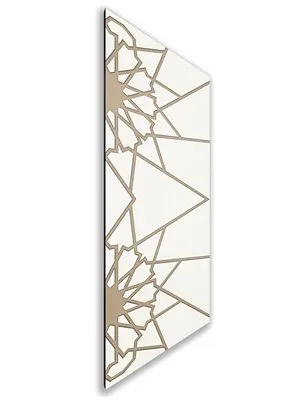 Holzschiebetür Nur Türblatt - Eiche und Weiss Model 2069