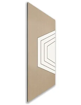 Holzschiebetür Nur Türblatt - Eiche und Weiss Model 2072