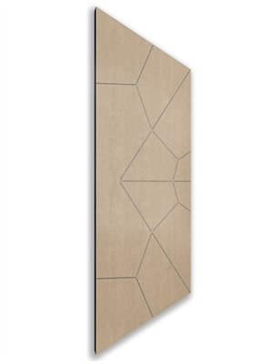 Holzschiebetür Nur Türblatt - Eiche und Weiss  Model 2075