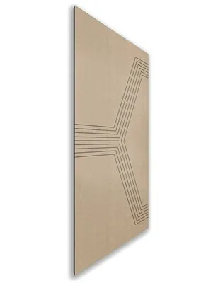 Holzschiebetür Nur Türblatt - Eiche und Weiss Model 2079