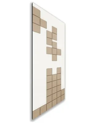 Holzschiebetür Nur Türblatt - Eiche und Weiss Model 2081