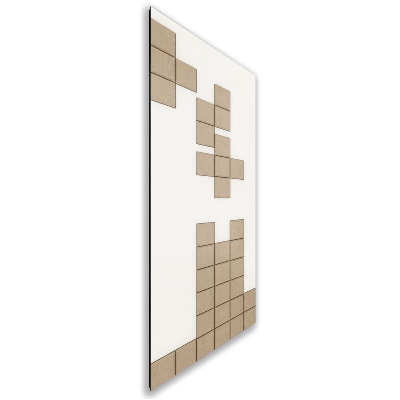 Holzschiebetür Nur Türblatt - Eiche und Weiss Model 2081 Holzschiebetür Nur Türblatt - Eiche und Weiss Model 2081