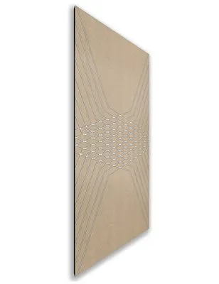 Holzschiebetür Nur Türblatt - Eiche und Weiss Model 2084