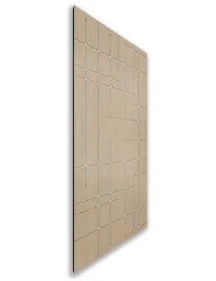 Holzschiebetür Nur Türblatt - Eiche und Weiss Model 2087