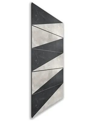 Holzschiebetür Nur Türblatt - Hell - Dunkel-Mix Model 2066