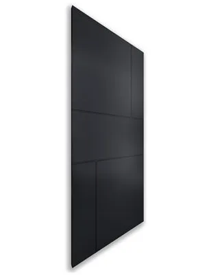 Holzschiebetür Nur Türblatt - Schwarz Model 2027