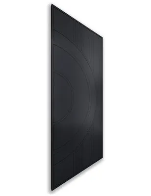 Holzschiebetür Nur Türblatt - Schwarz Model 2035