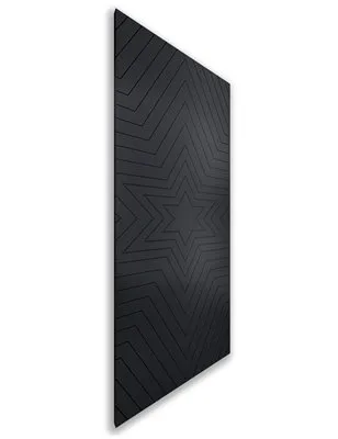 Holzschiebetür Nur Türblatt - Schwarz Model 2045