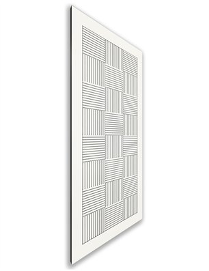 Holzschiebetür Nur Türblatt - Weiss  Model 2015