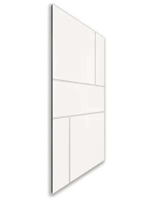 Holzschiebetür Nur Türblatt - Weiss Model 2027