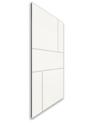 Holzschiebetür Nur Türblatt - Weiss  Model 2027