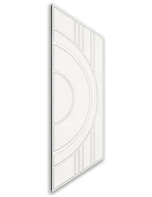 Holzschiebetür Nur Türblatt - Weiss Model 2035