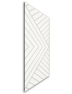 Holzschiebetür Nur Türblatt - Weiss Model 2037